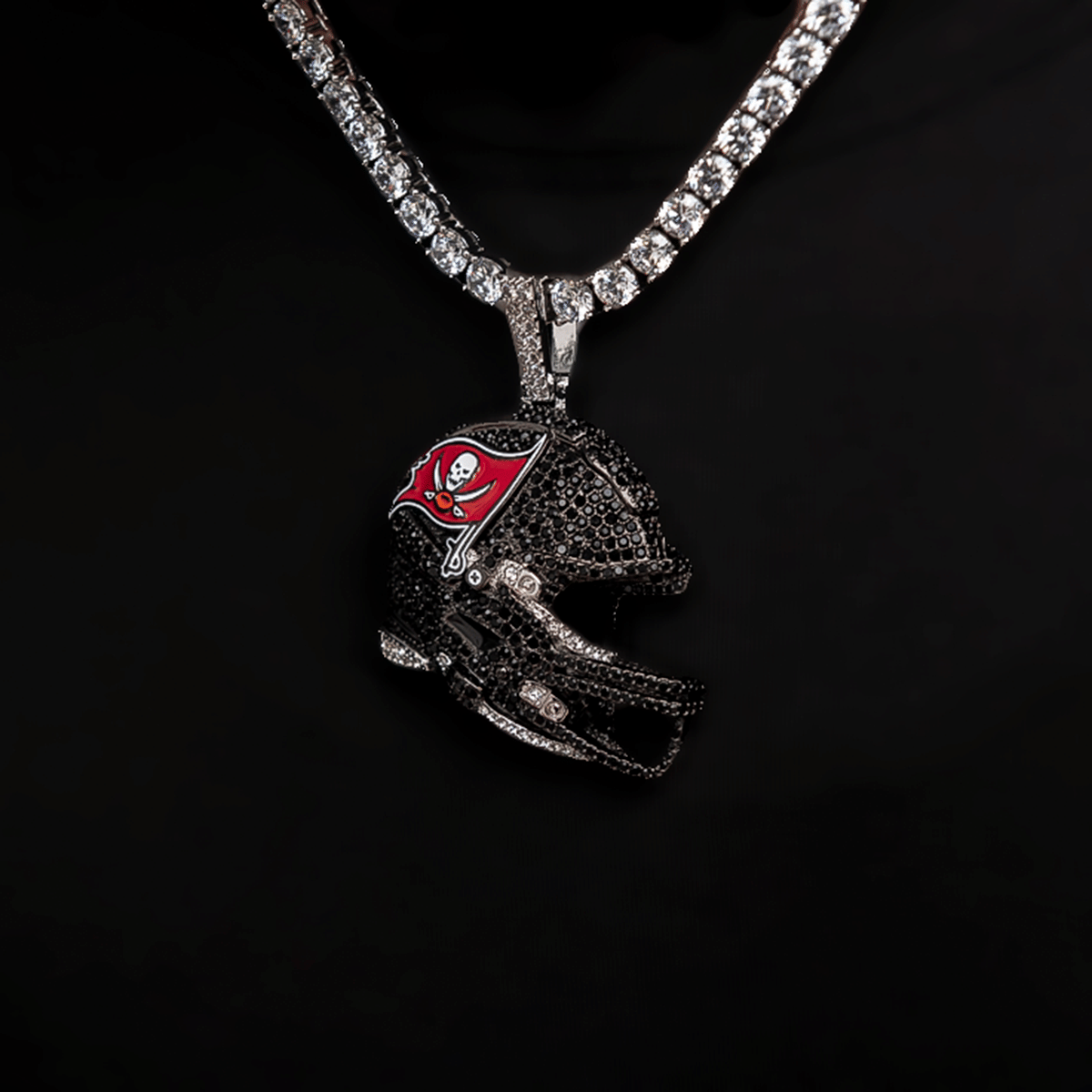 GLD Women Official NFL 2025 Edition Tampa Bay Buccaneers Helmet Pendant