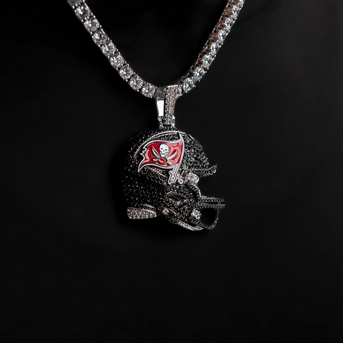 GLD Women Official NFL 2025 Edition Tampa Bay Buccaneers Helmet Pendant