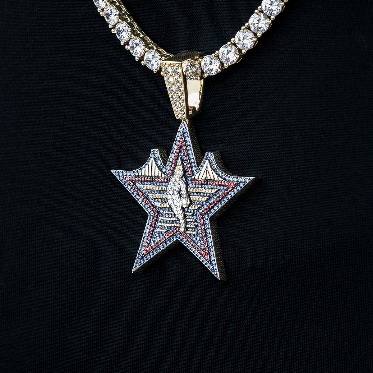 GLD Men 2025 All - Star Game Official NBA Logo Pendant