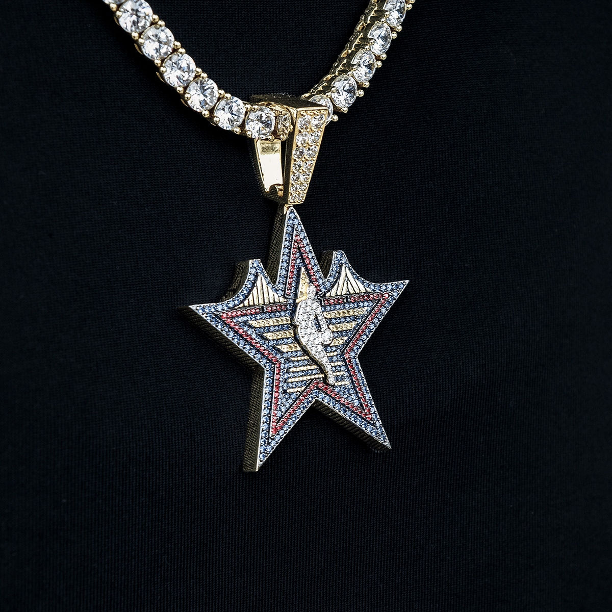 GLD Men 2025 All - Star Game Official NBA Logo Pendant