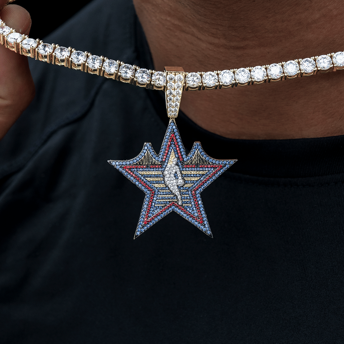 GLD Men 2025 All - Star Game Official NBA Logo Pendant