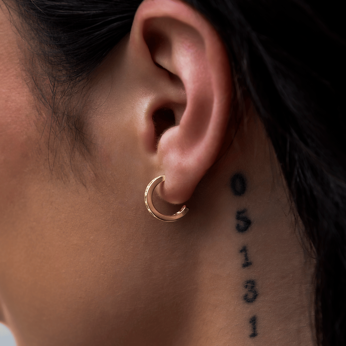 GLD Women Alternate Cross Drop Hoop + Iced Hoop Huggie Earring Set