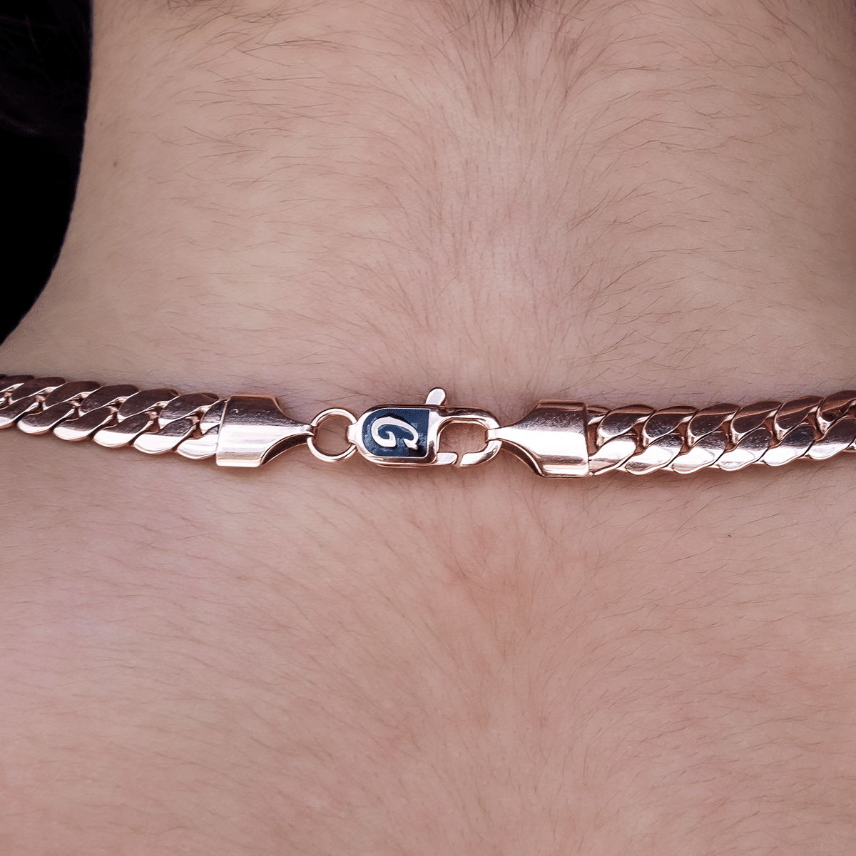GLD Women South Beach Cuban™ Necklace in Rose Gold - 8 mm