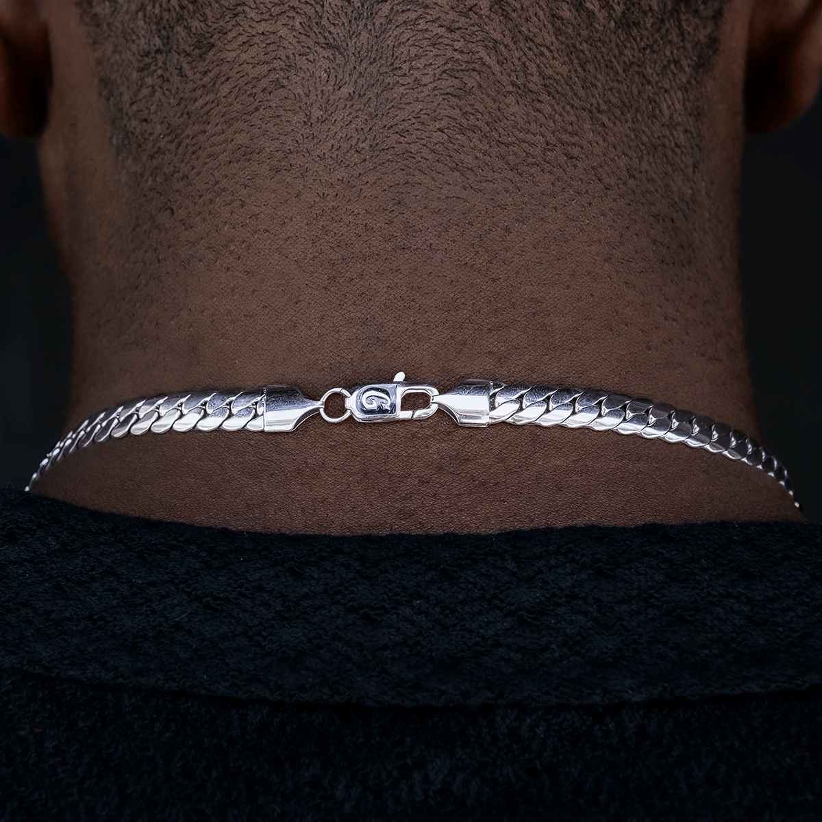 GLD Men South Beach Cuban™ in White Gold - 8 mm