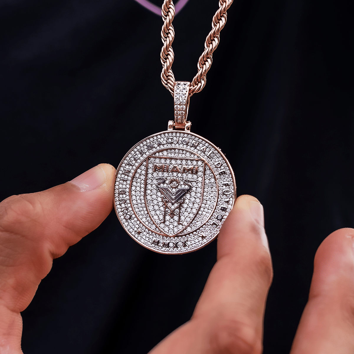 GLD Men Inter Miami CF Official MLS Logo Pendant