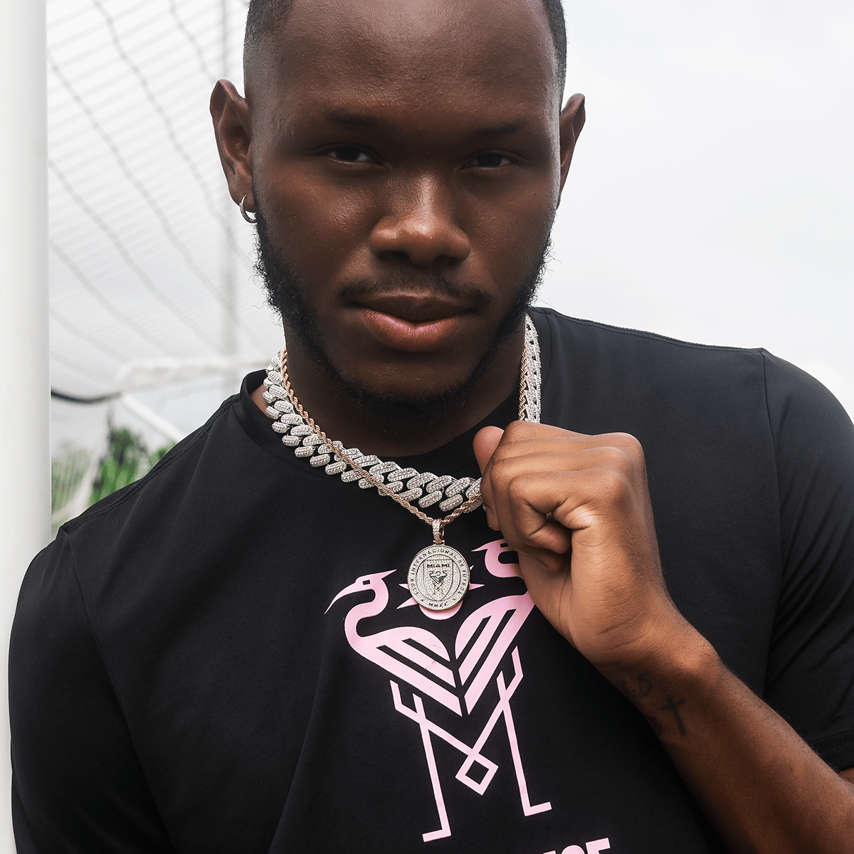 GLD Men Inter Miami CF Official MLS Logo Pendant