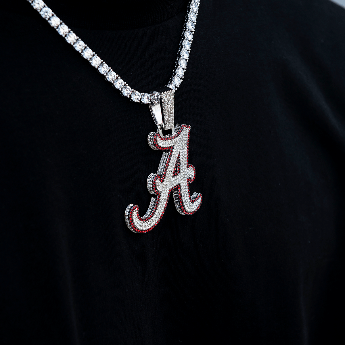 GLD Men Large Alabama Crimson Tide Official NCAA Logo Pendant
