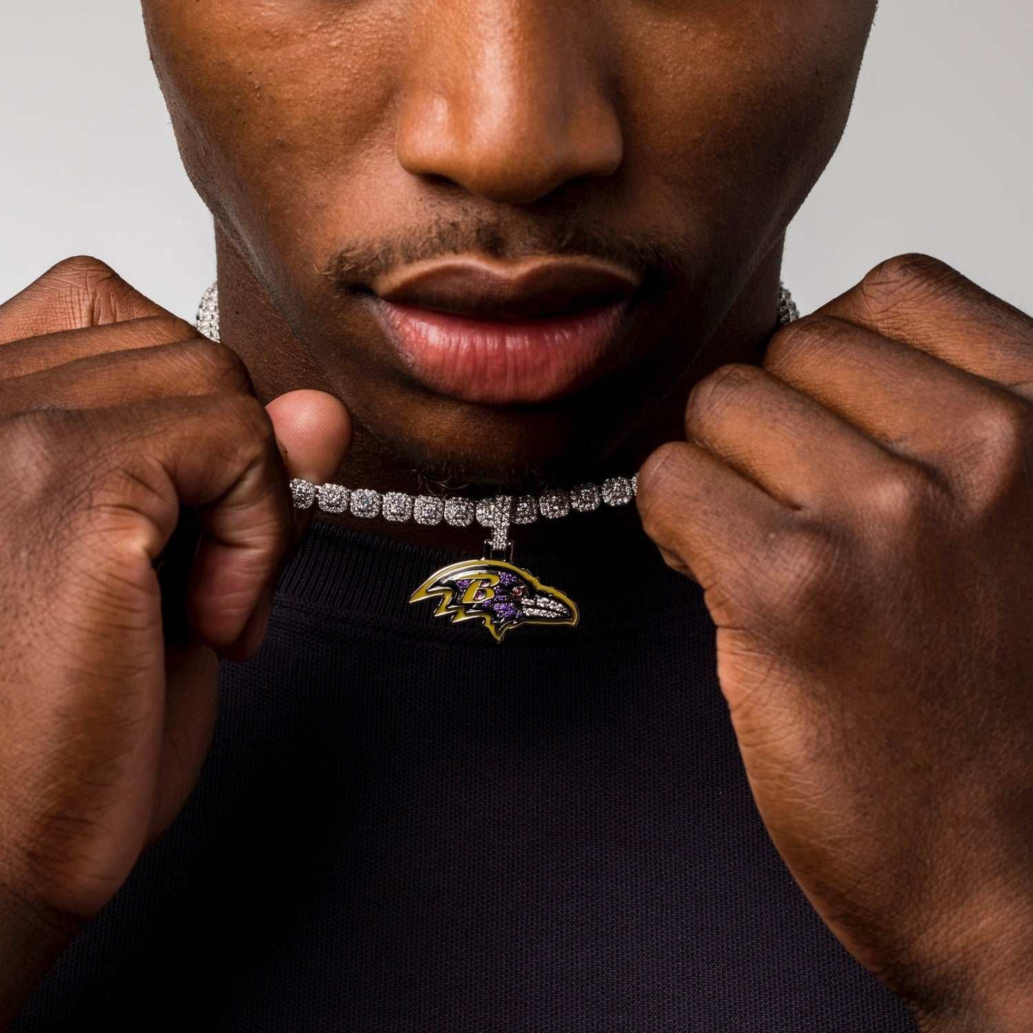 GLD Men Baltimore Ravens Official NFL Pendant