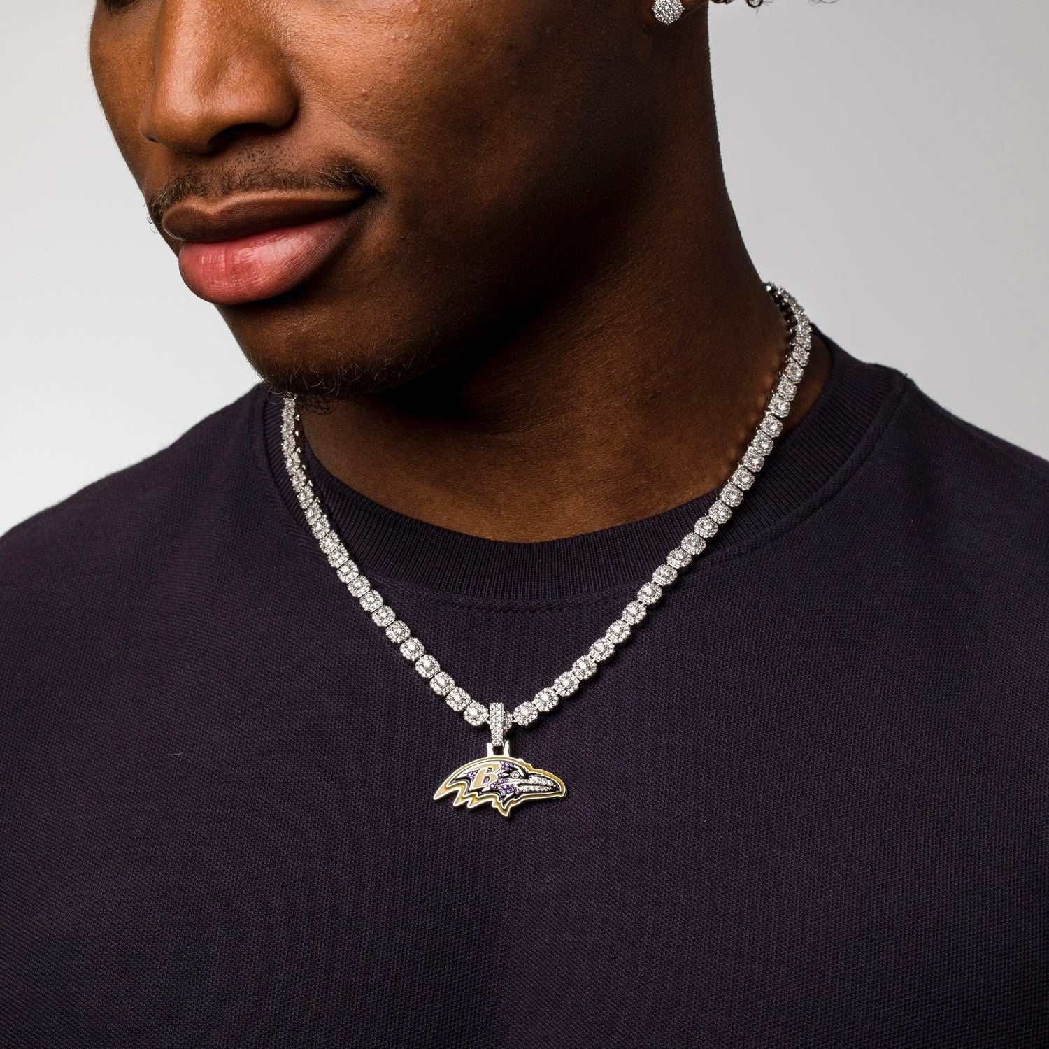 GLD Men Baltimore Ravens Official NFL Pendant