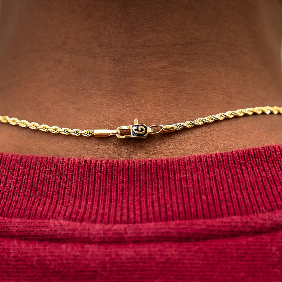GLD PROMO SETS Rope Chain in Yellow Gold - 2 mm
