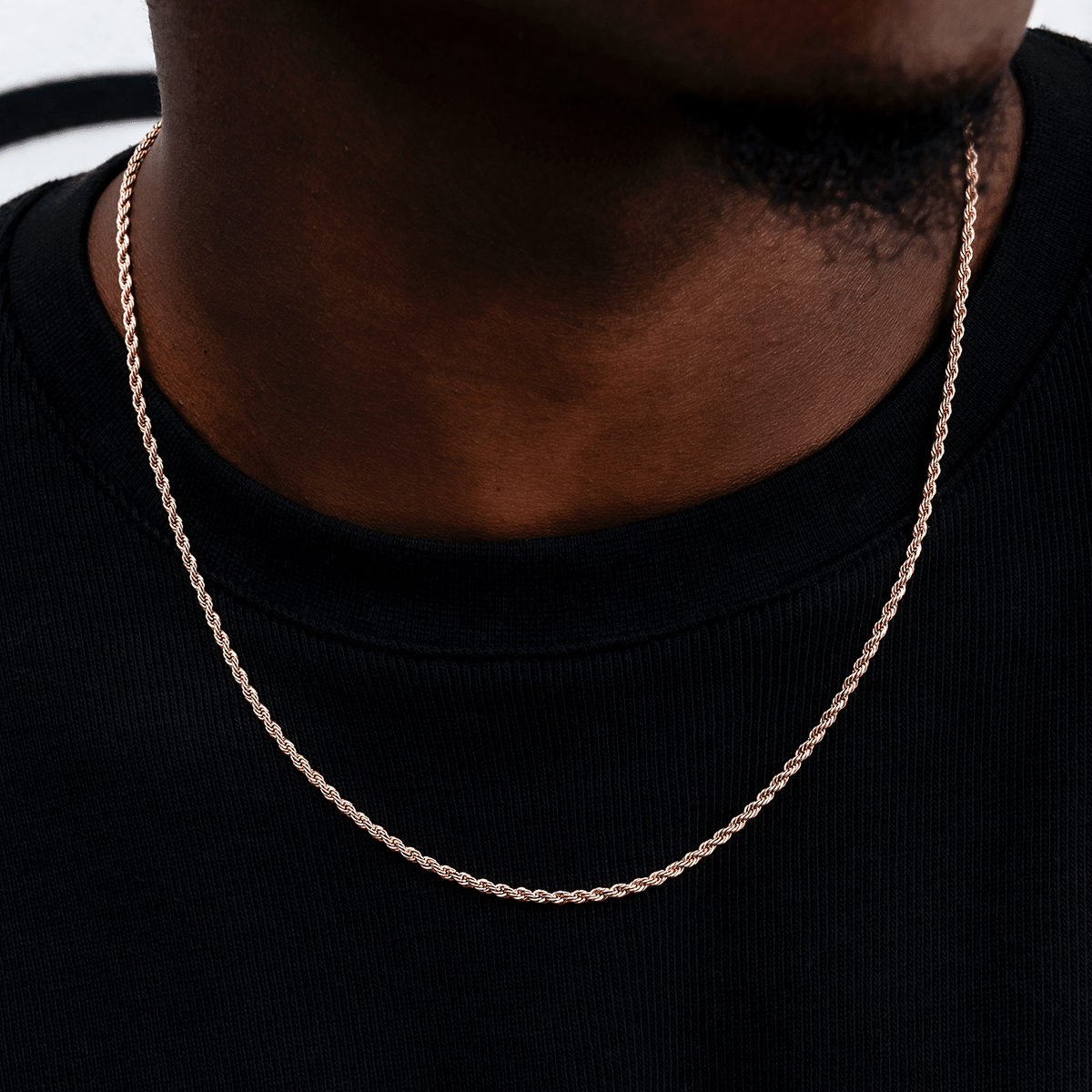 GLD PROMO SETS Rope Chain in Rose Gold - 2 mm