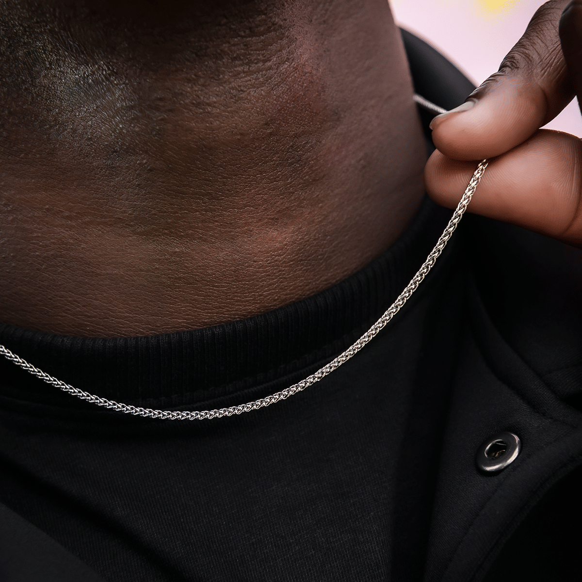 GLD PROMO SETS Palm Chain in White Gold - 2 mm
