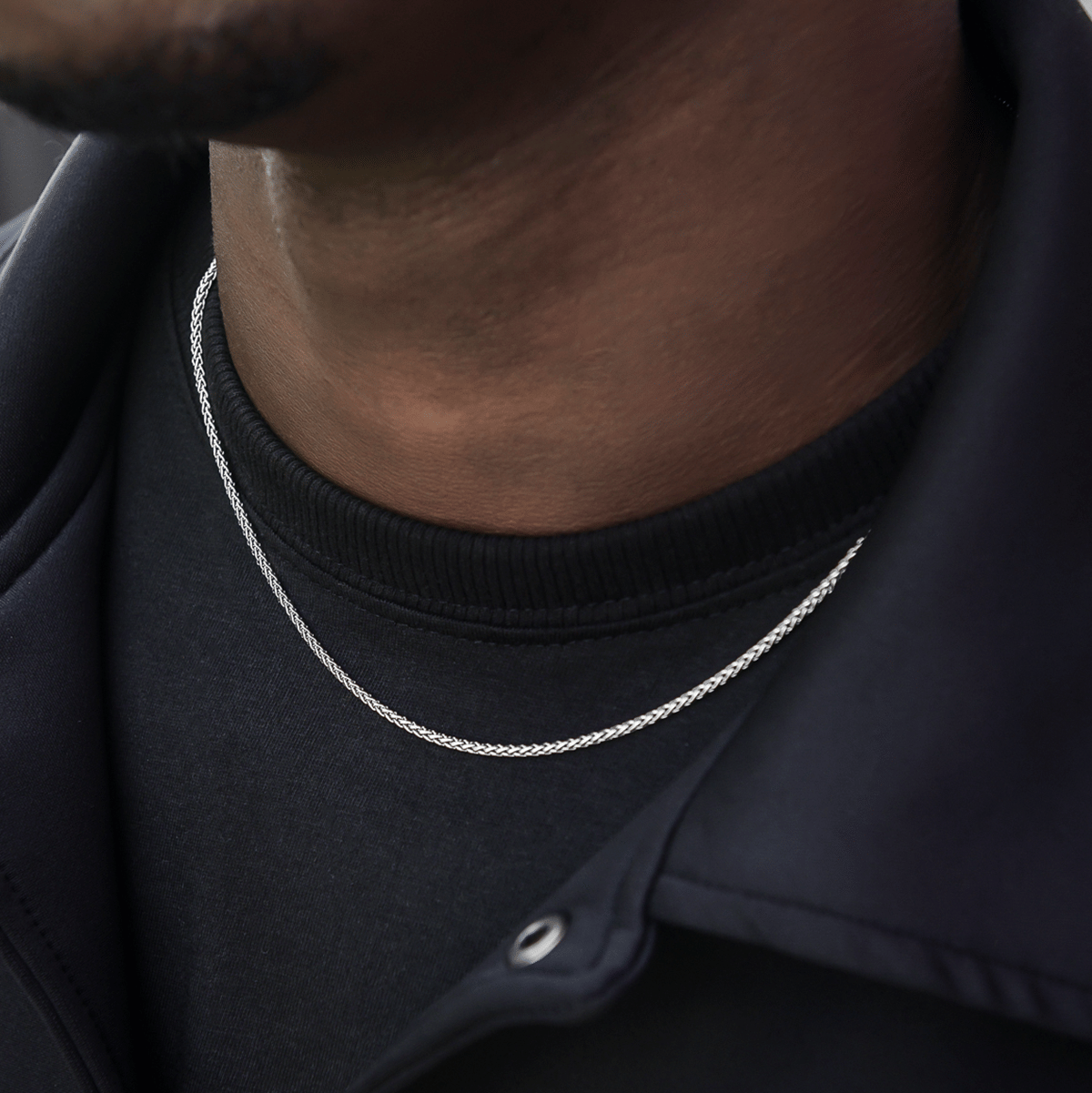 GLD PROMO SETS Palm Chain in White Gold - 2 mm
