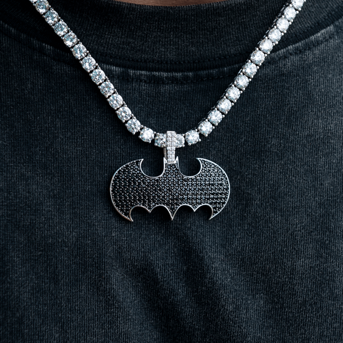 GLD Men Official DC Comics Batman Logo Pendant