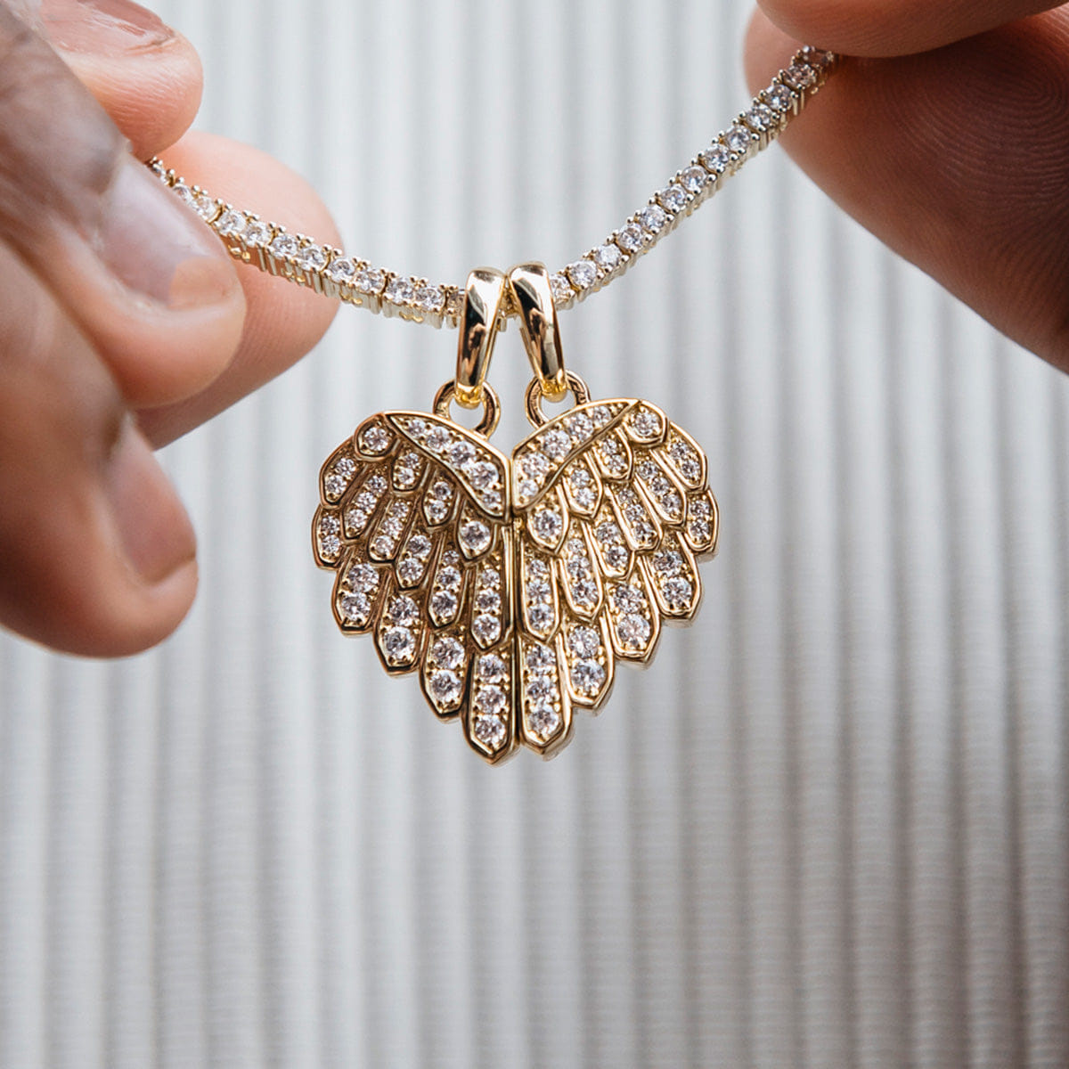 GLD Men Two Halves Wing Pendant