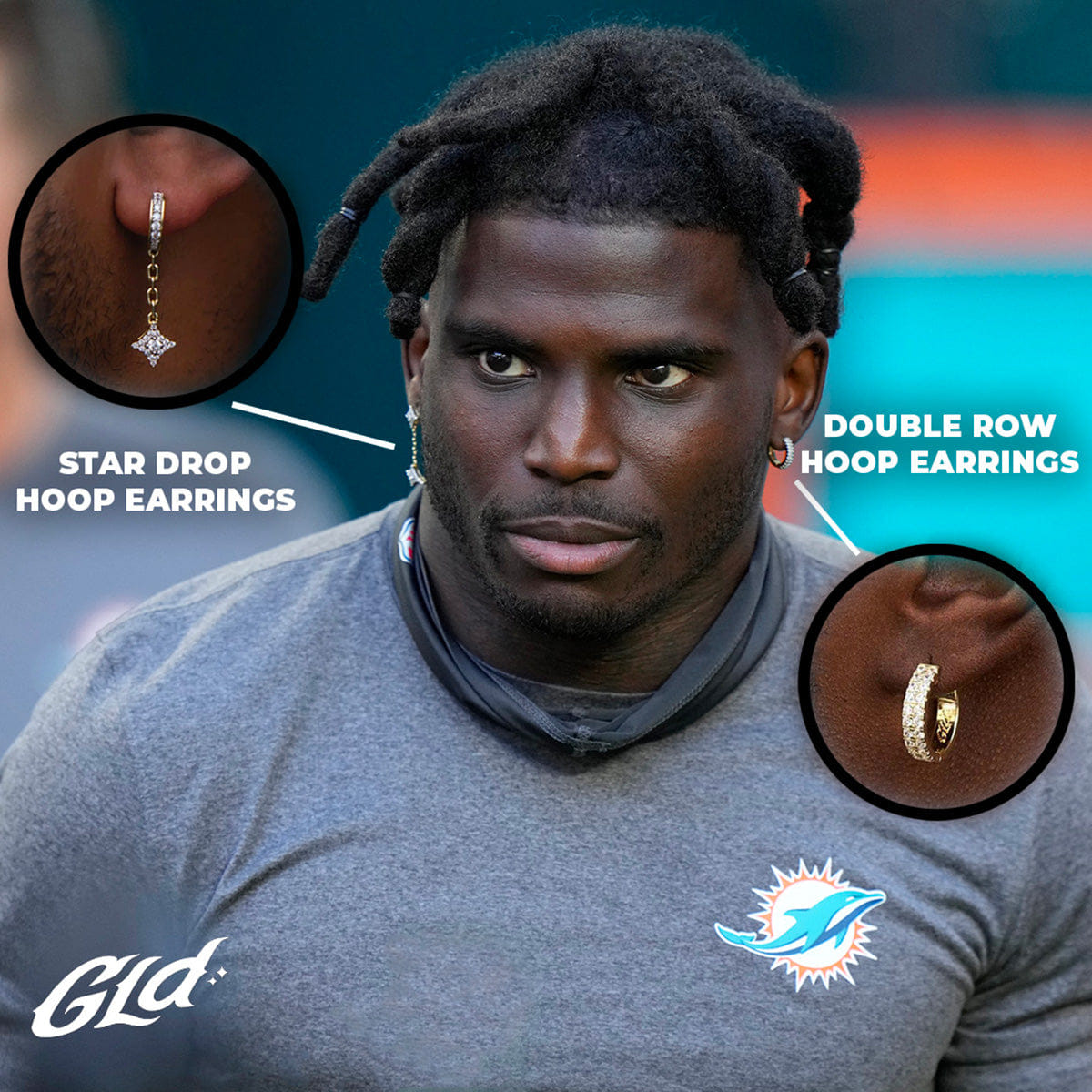 GLD Men Tyreek Hill Earring Set