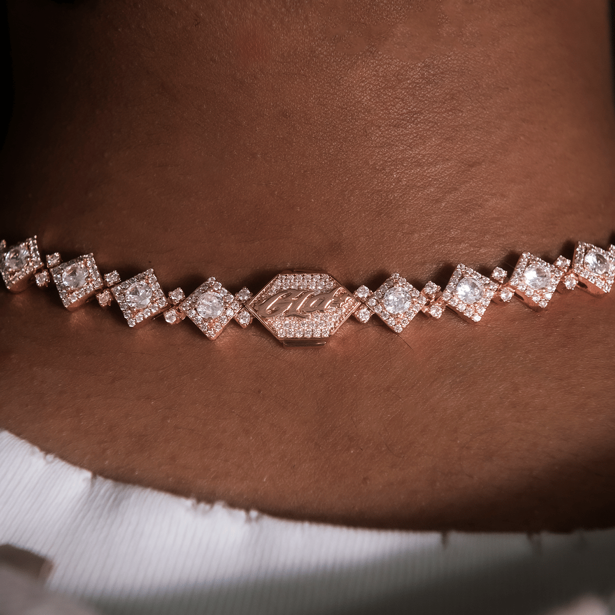 GLD Men Cloister Link Chain in Rose Gold - 10 mm