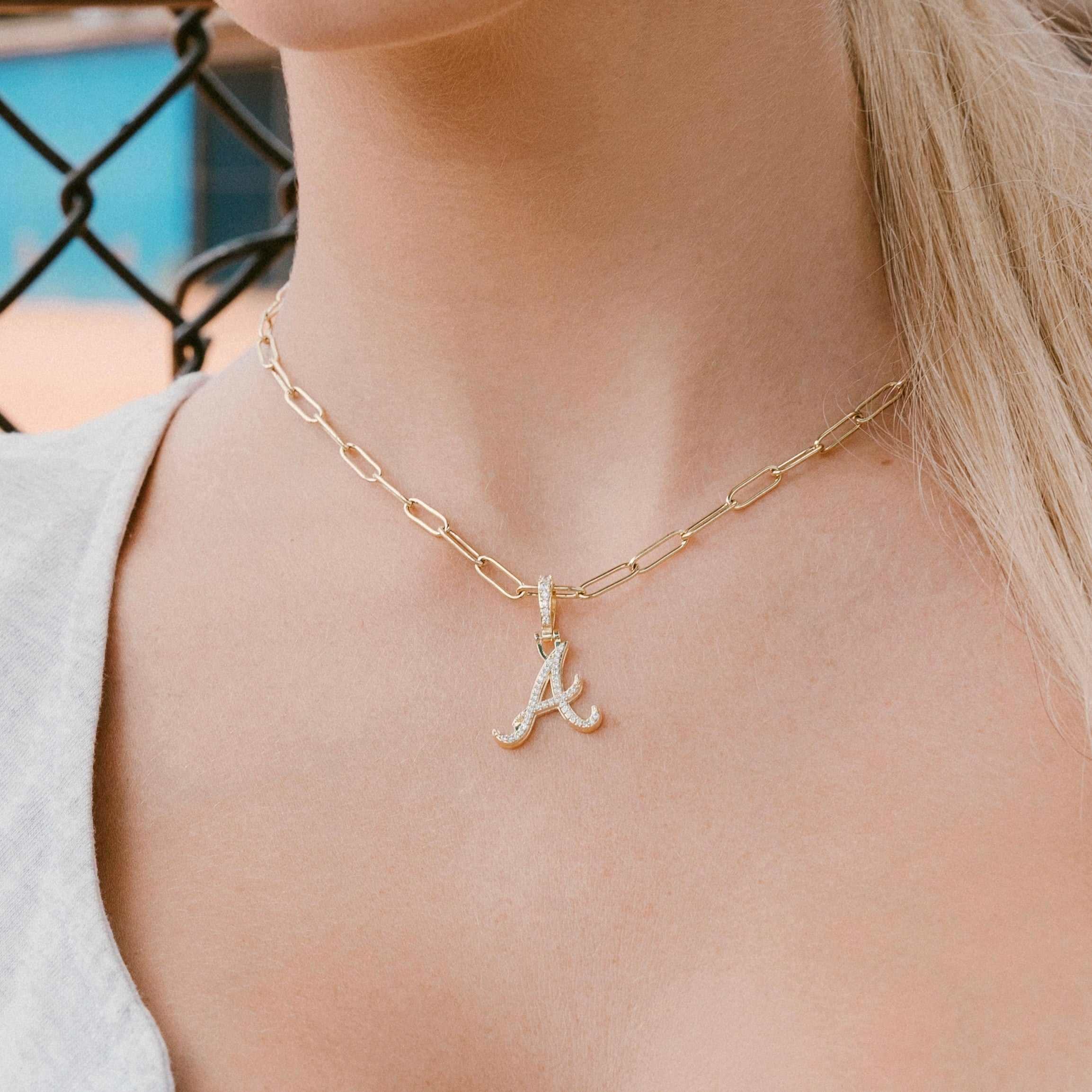 GLD PROMO - WOMEN Atlanta Braves Micro Pendant