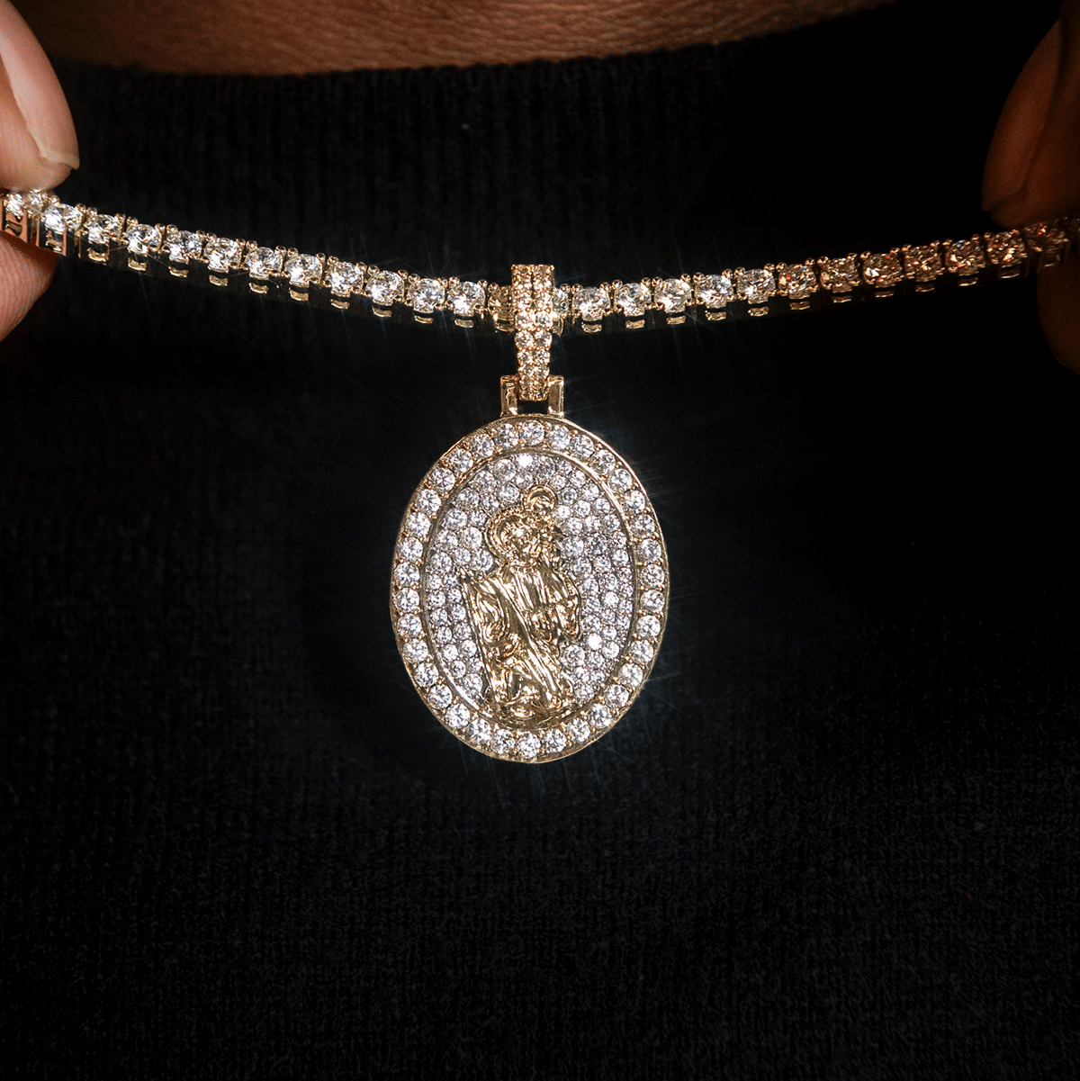 GLD Men Saint Christopher Pendant