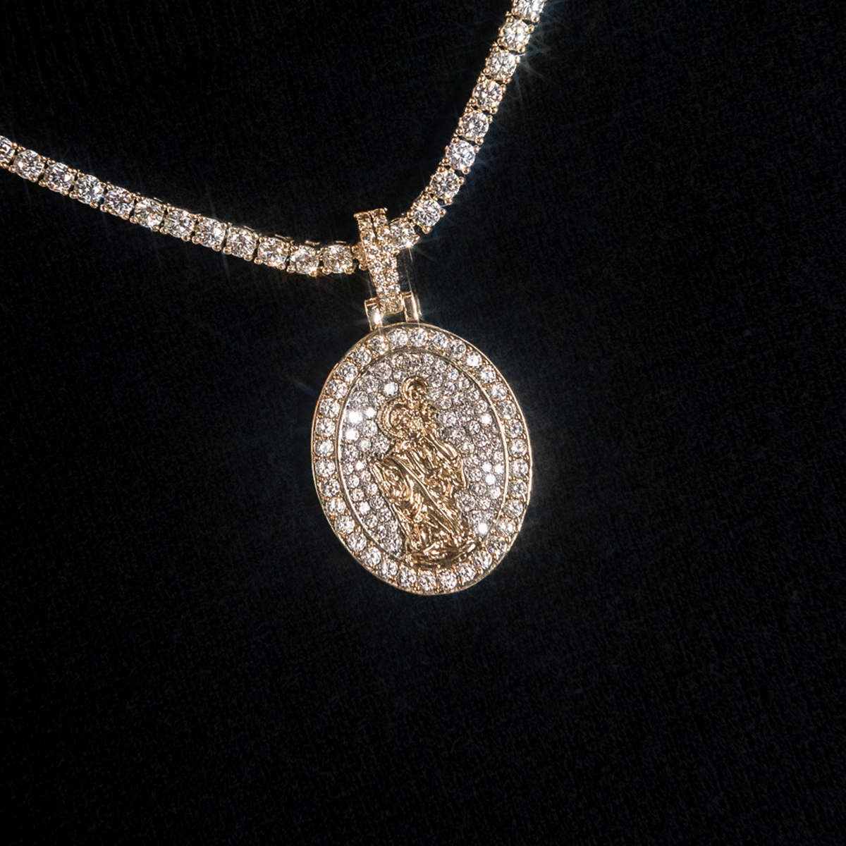 GLD Men Saint Christopher Pendant