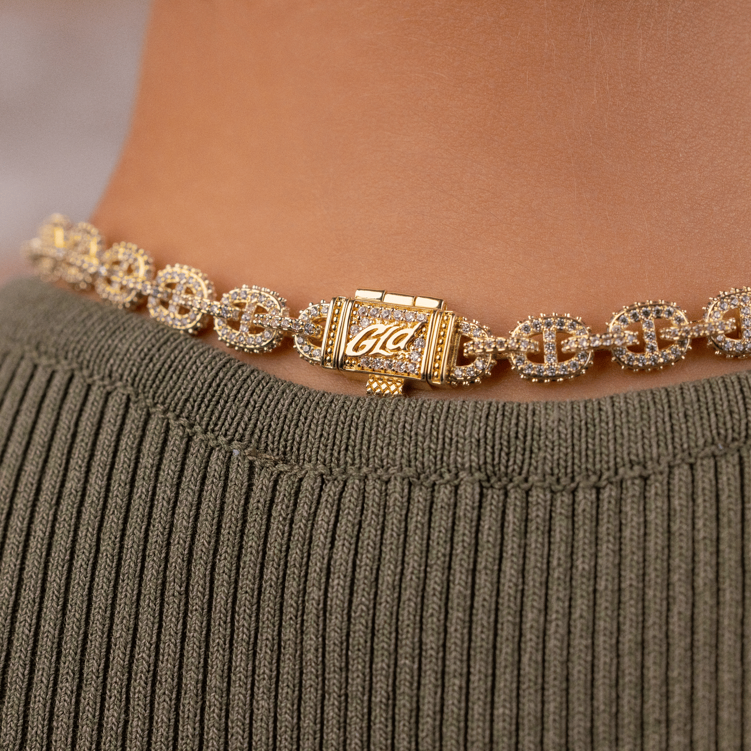 GLD Women Micro Valentina Necklace in Yellow Gold