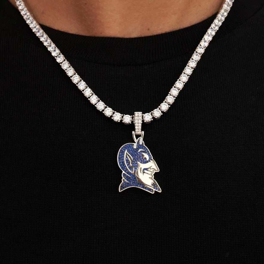 GLD Men Duke Blue Devil Official NCAA Head Pendant