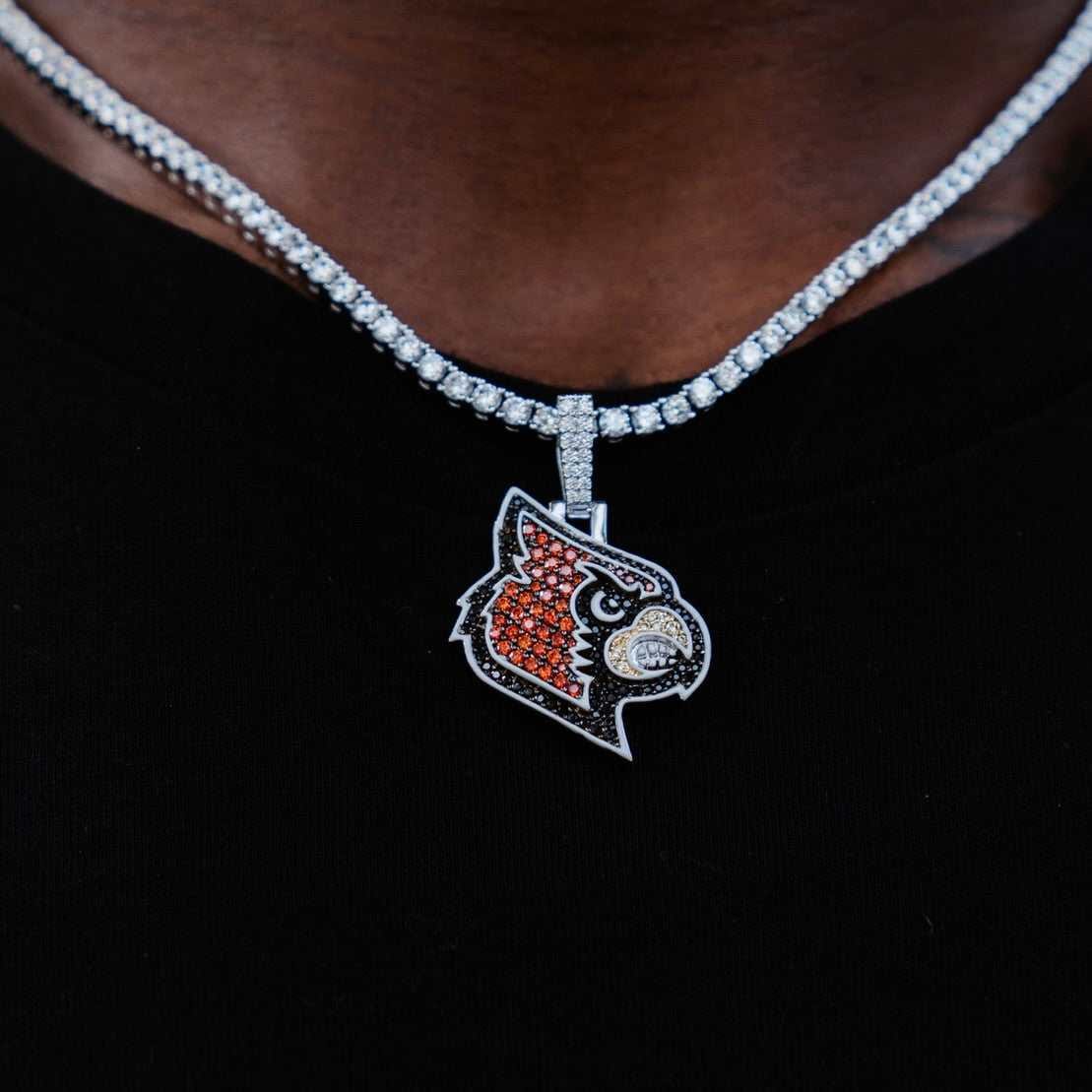 GLD Men Louisville Cardinals Official NCAA Logo Pendant