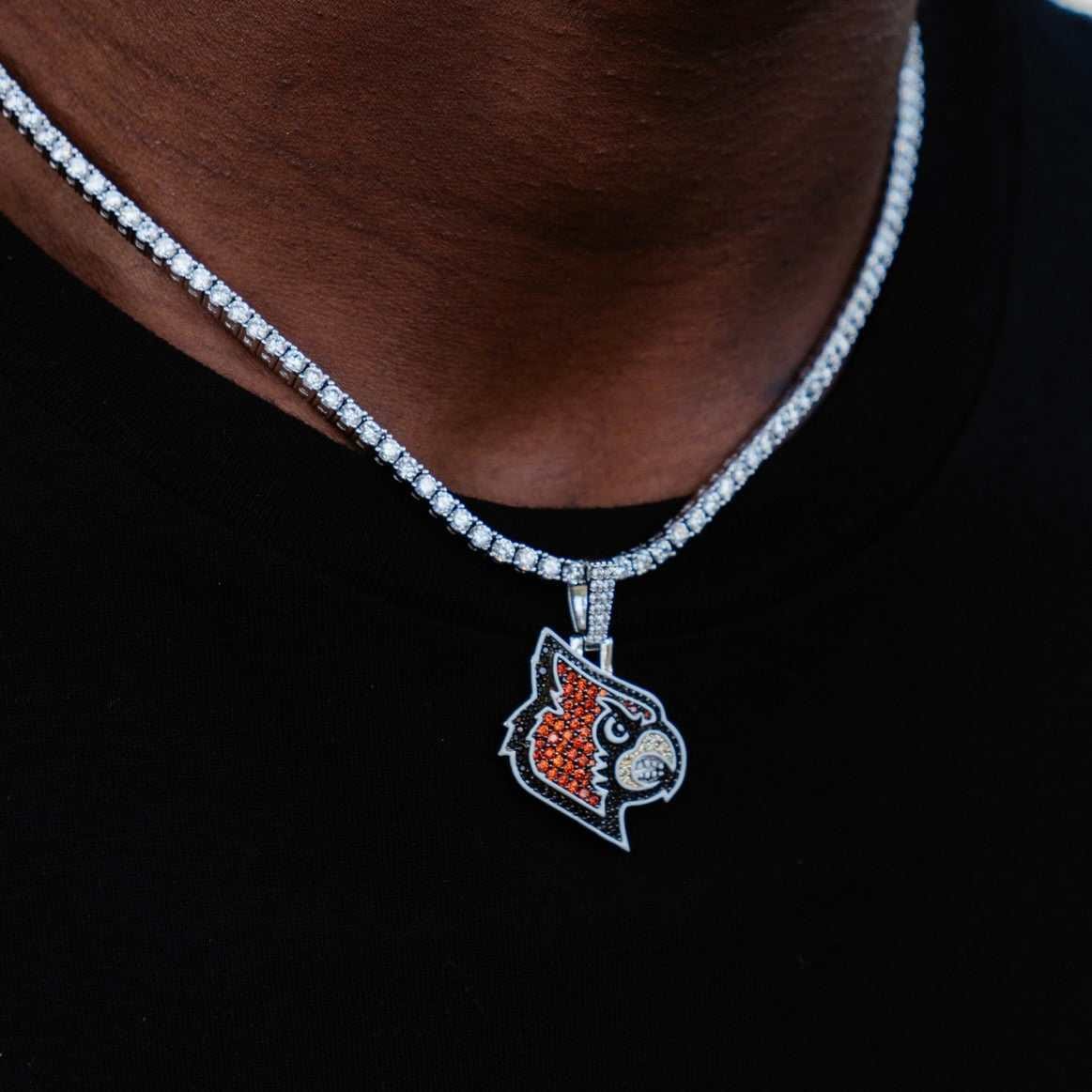 GLD Men Louisville Cardinals Official NCAA Logo Pendant