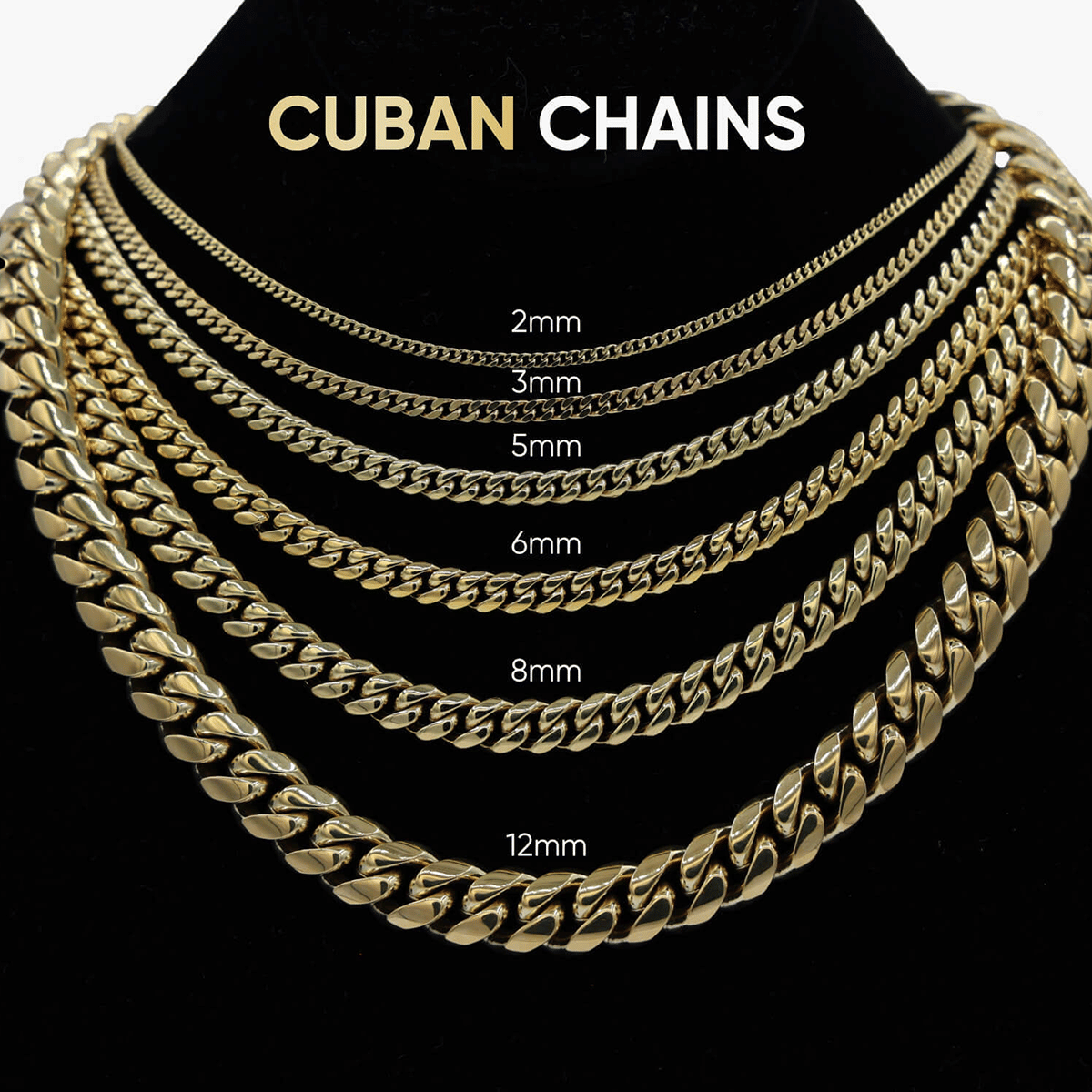 GLD Women 3 mm Micro Cuban in White Gold