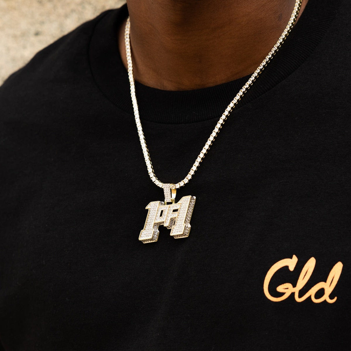 GLD Men 1of1 Pendant in Yellow Gold