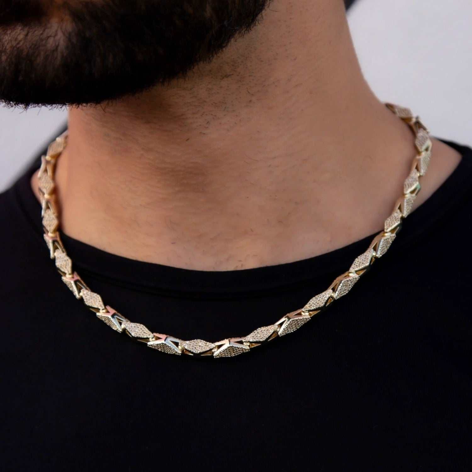GLD PROMO Iced Triangle Chain