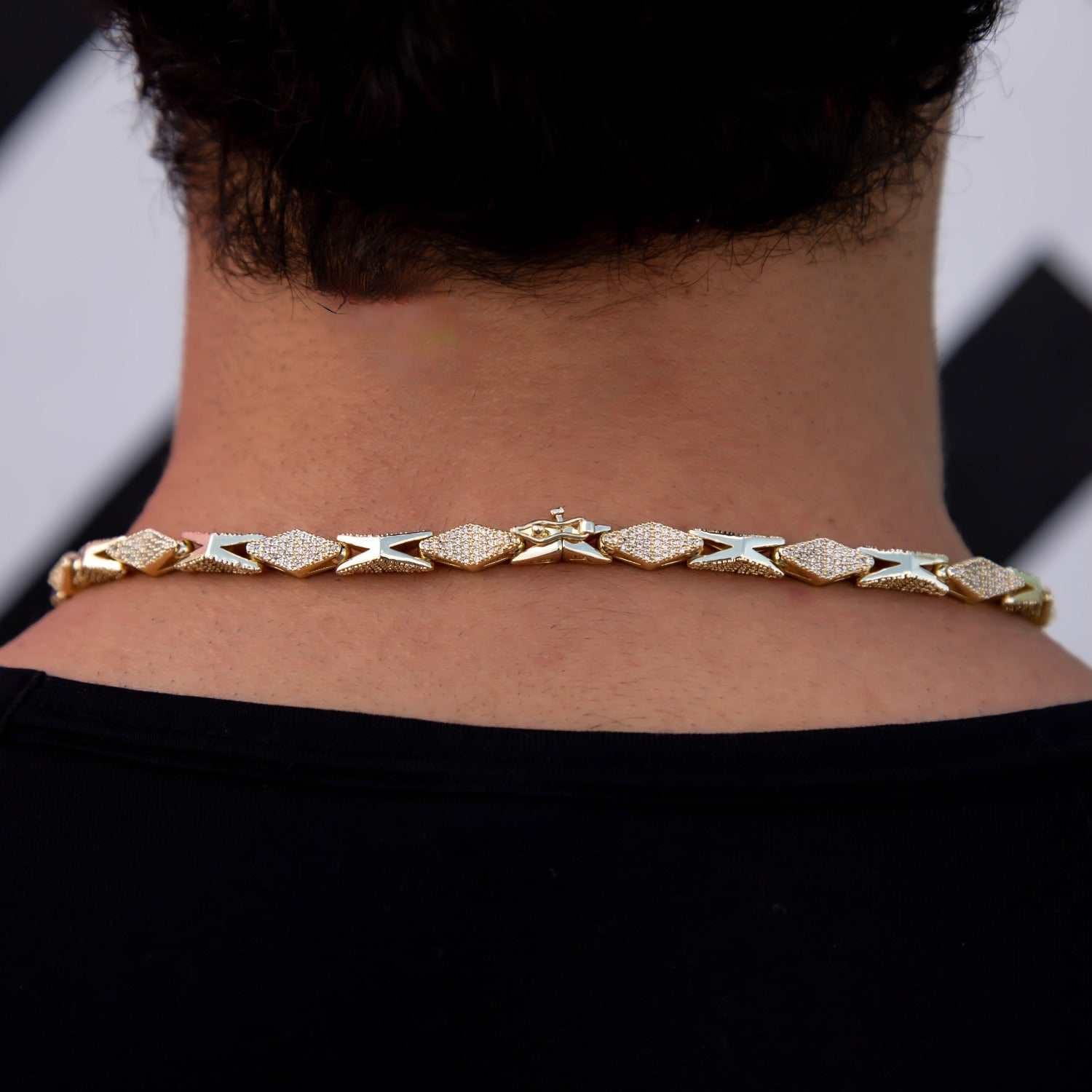 GLD PROMO Iced Triangle Chain