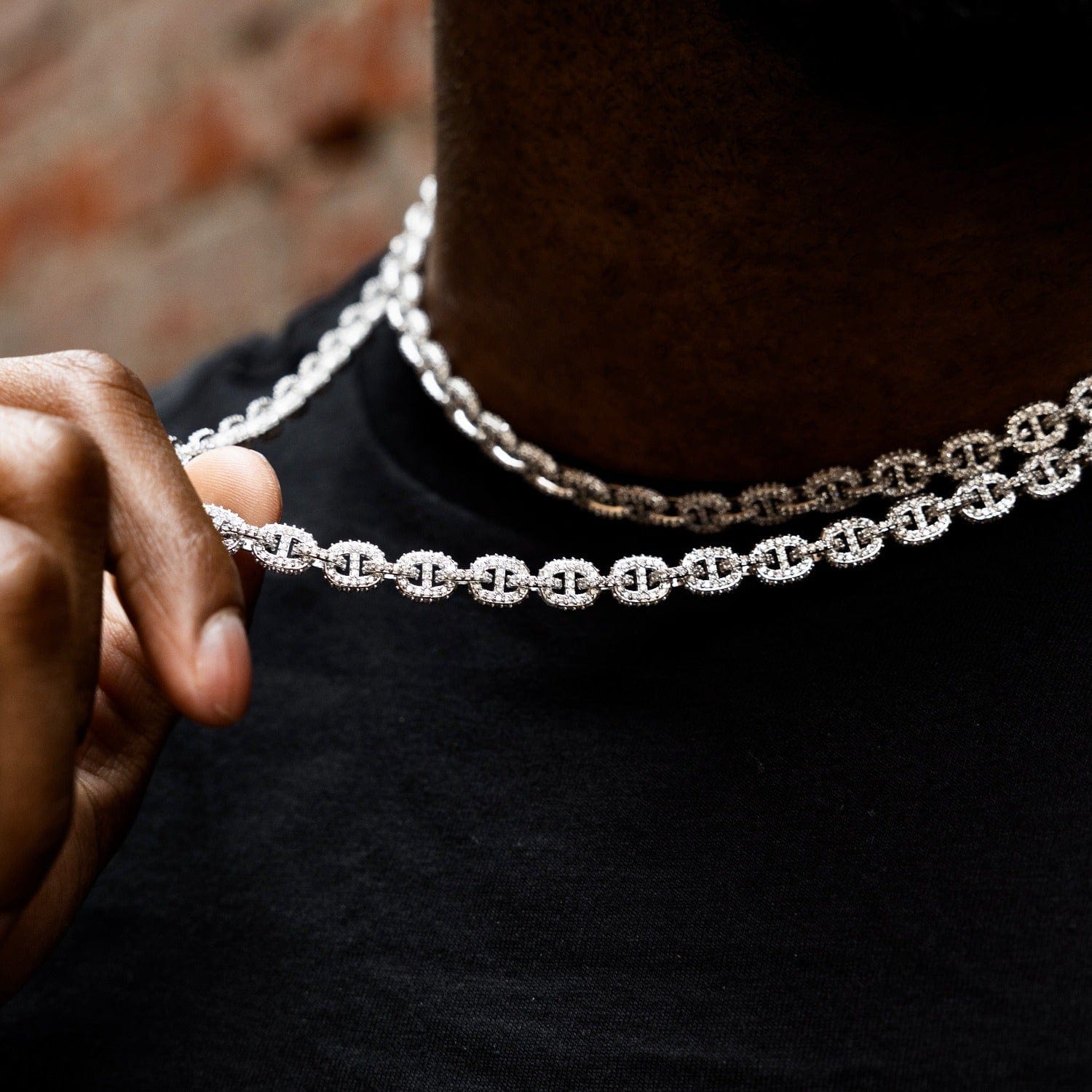 GLD PROMO Micro Valentina Chain in White Gold