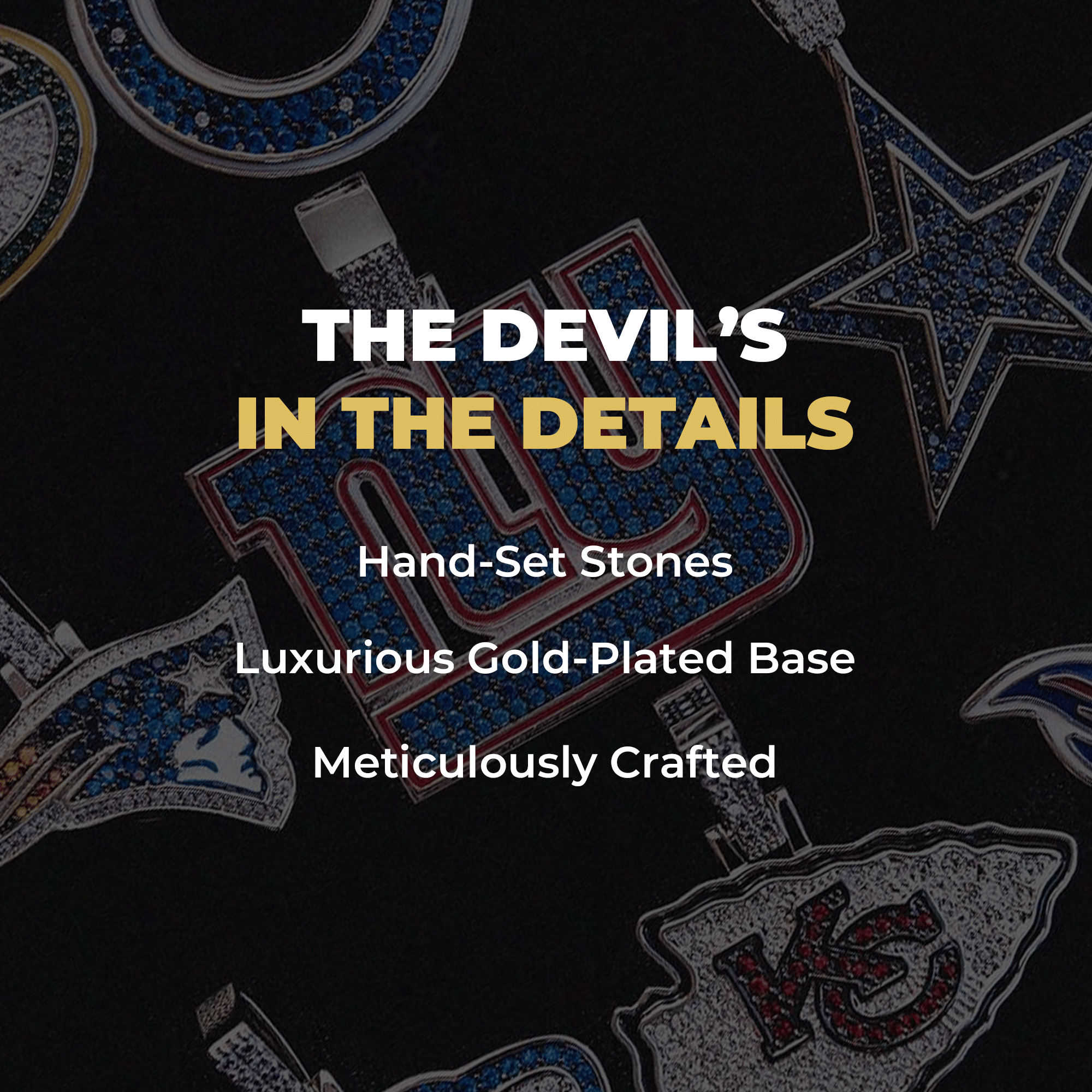 GLD Men Minnesota Vikings Official NFL Micro Logo Pendant