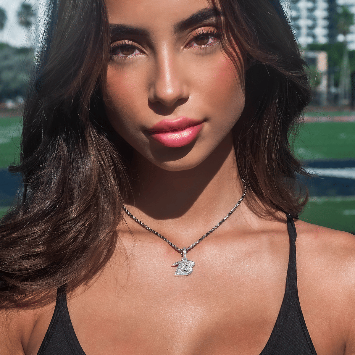 GLD Women Baltimore Ravens Official NFL Micro Logo Pendant