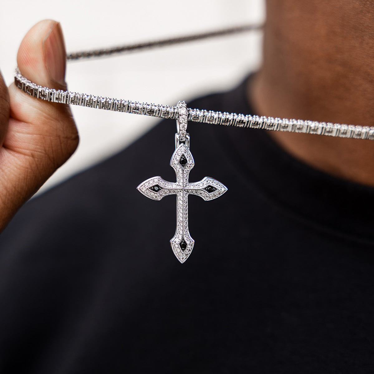 GLD Men Black Stone Celtic Cross