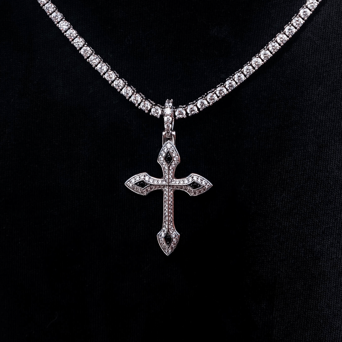 GLD Men Black Stone Celtic Cross
