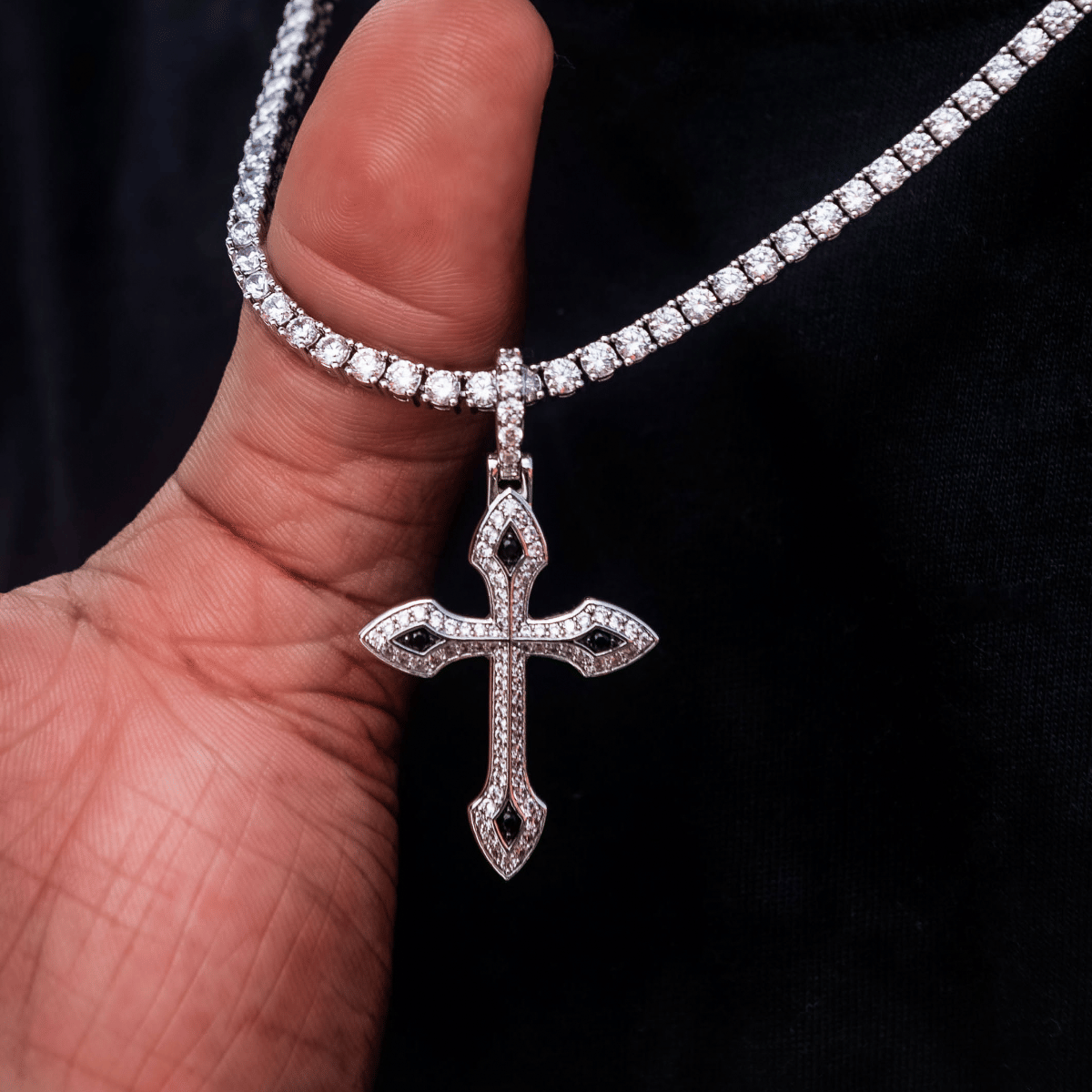 GLD Men Black Stone Celtic Cross