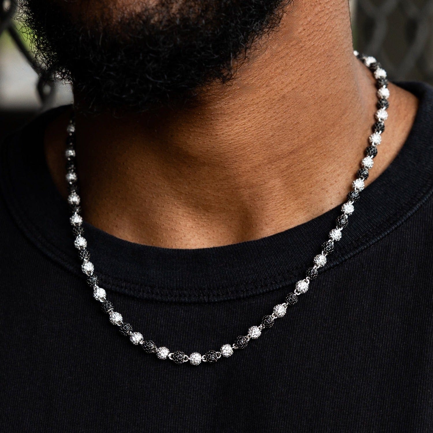 GLD Men Two - Tone Iced Ball Chain