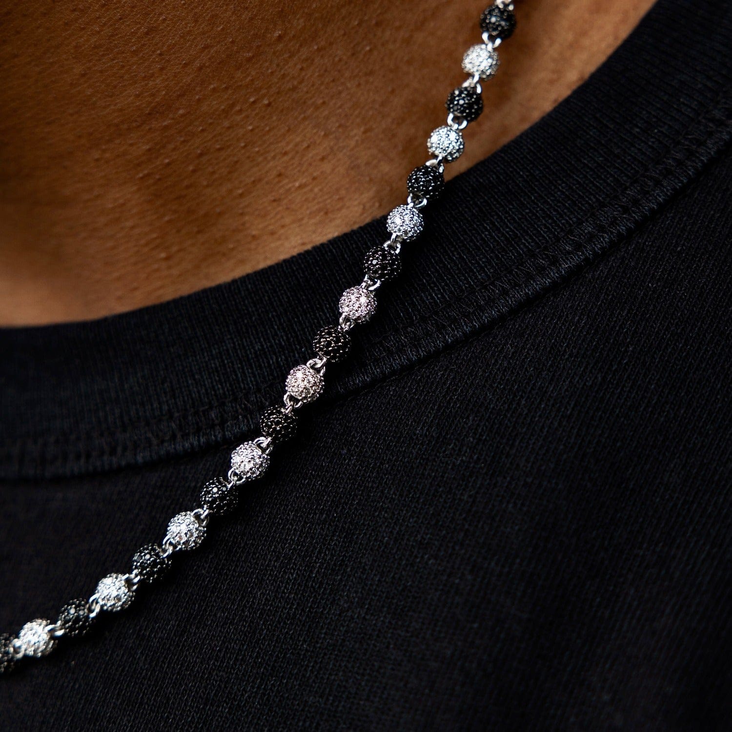 GLD Men Two - Tone Iced Ball Chain