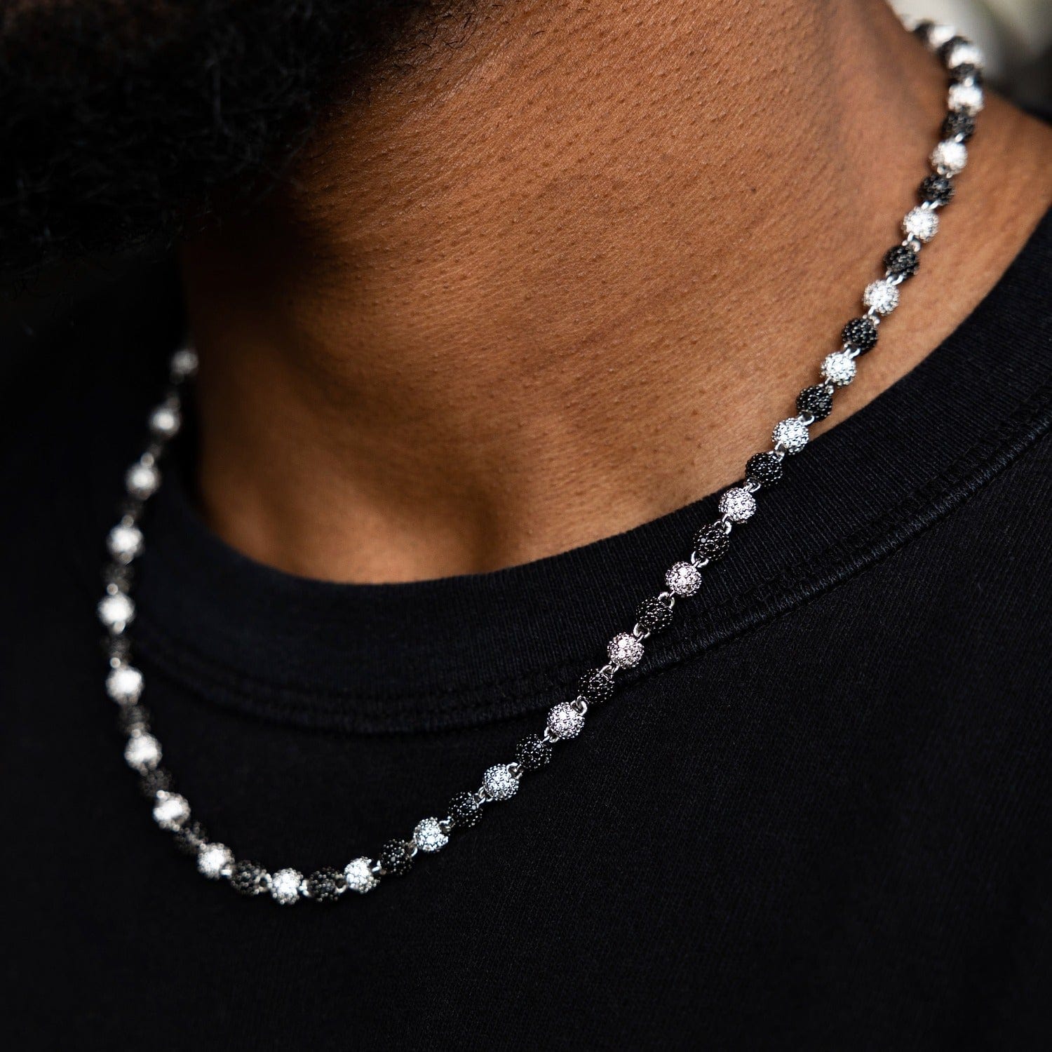 GLD Men Two - Tone Iced Ball Chain