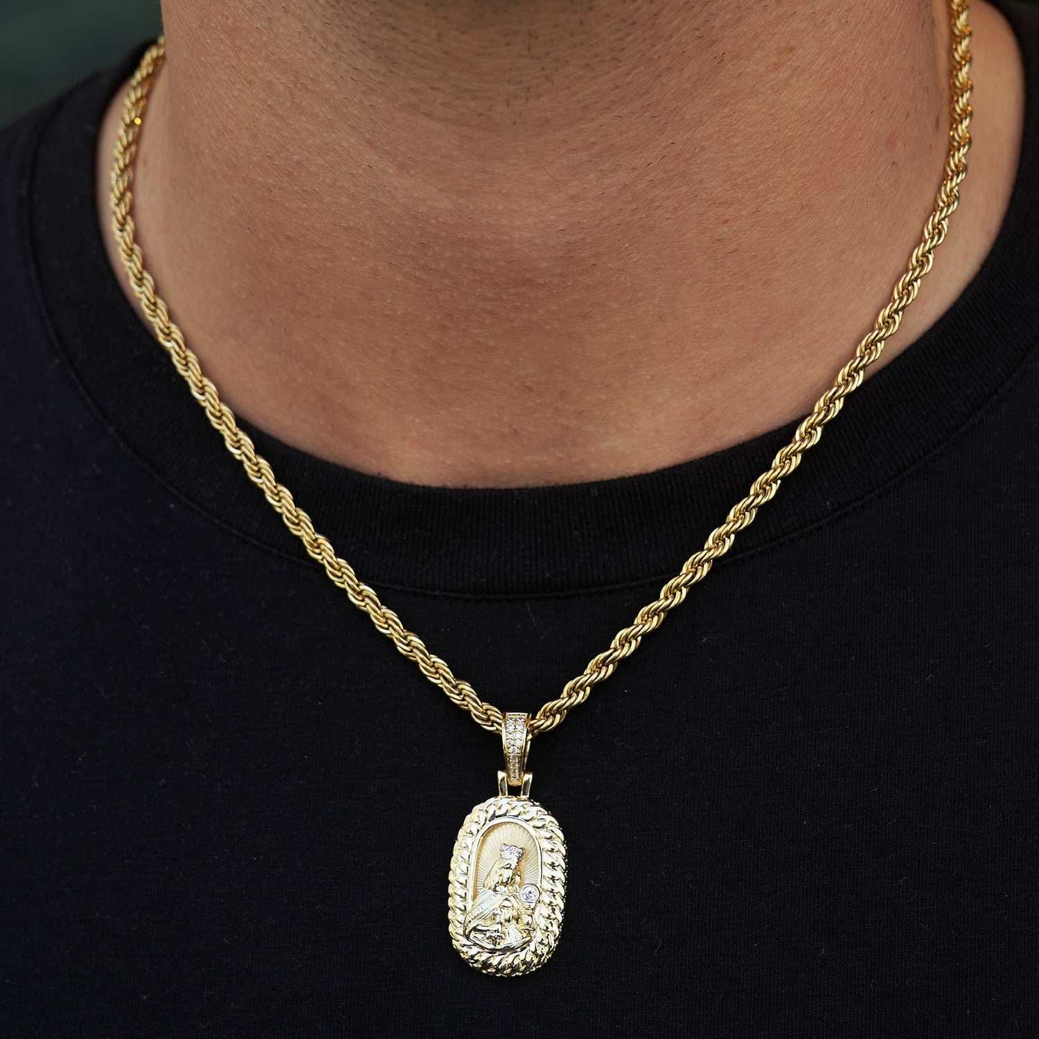GLD Men Icon Crowned Mary Pendant