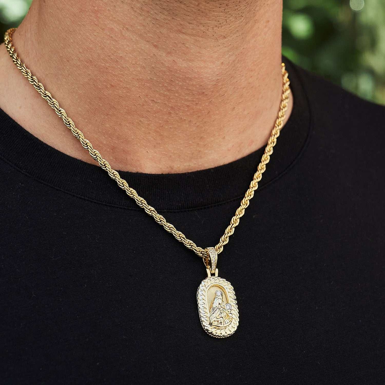 GLD Men Icon Crowned Mary Pendant