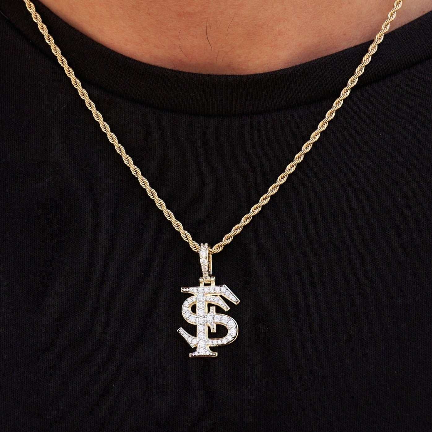 GLD Men Florida State Seminoles Official NCAA Micro Logo Pendant