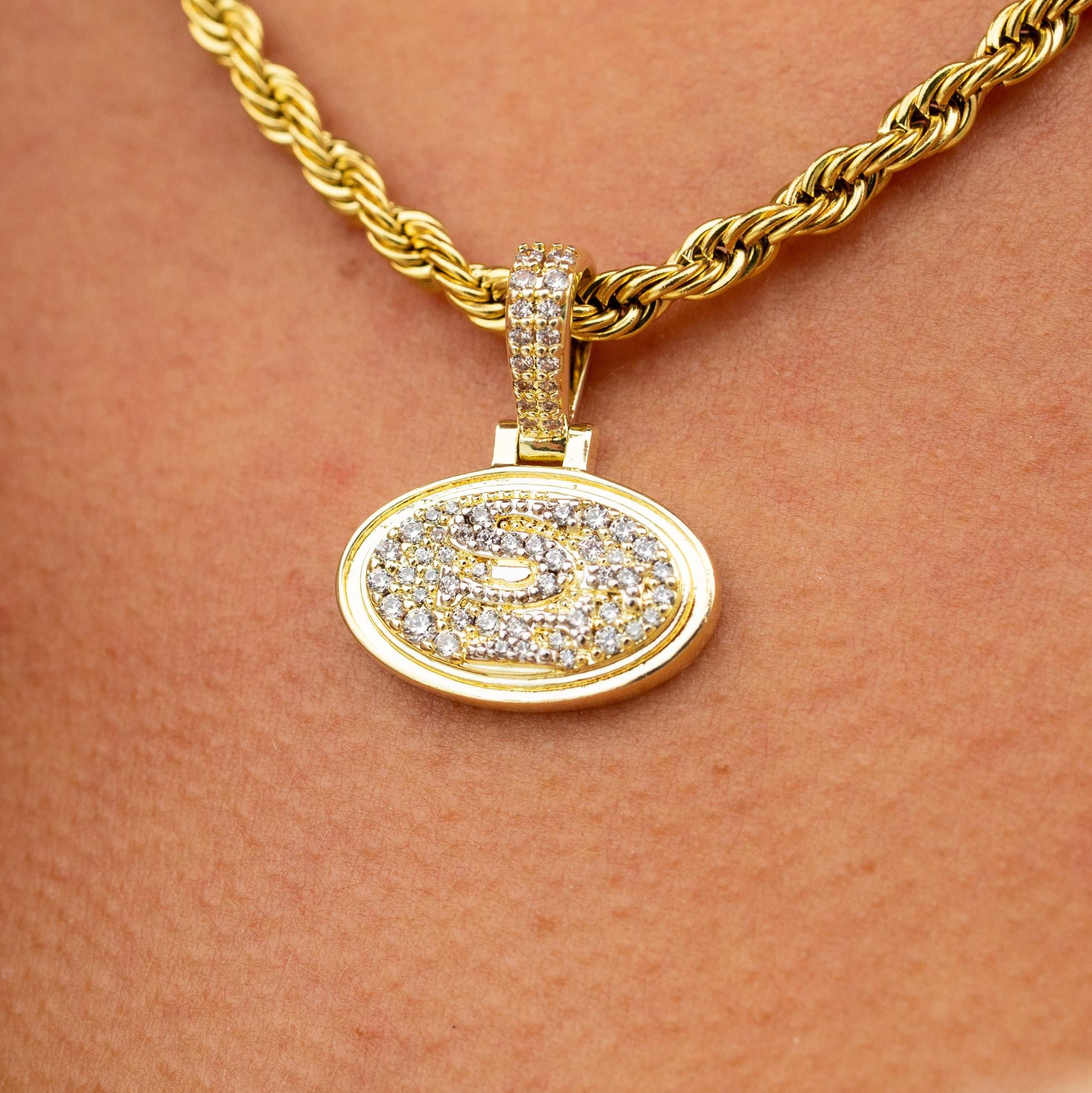 GLD Women San Francisco 49ers Official NFL Micro Logo Pendant - Yellow Gold