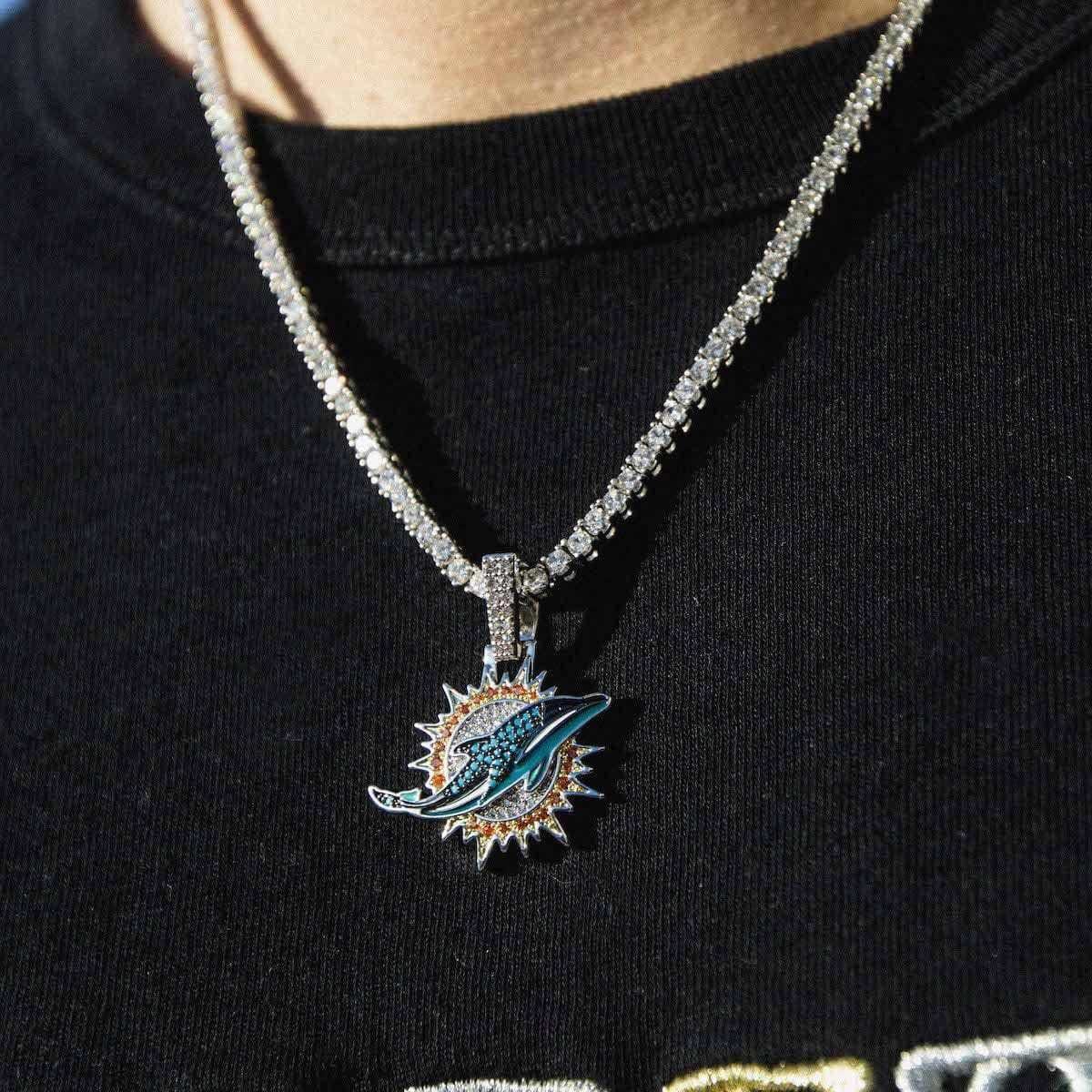 GLD Men Miami Dolphins Official NFL Pendant