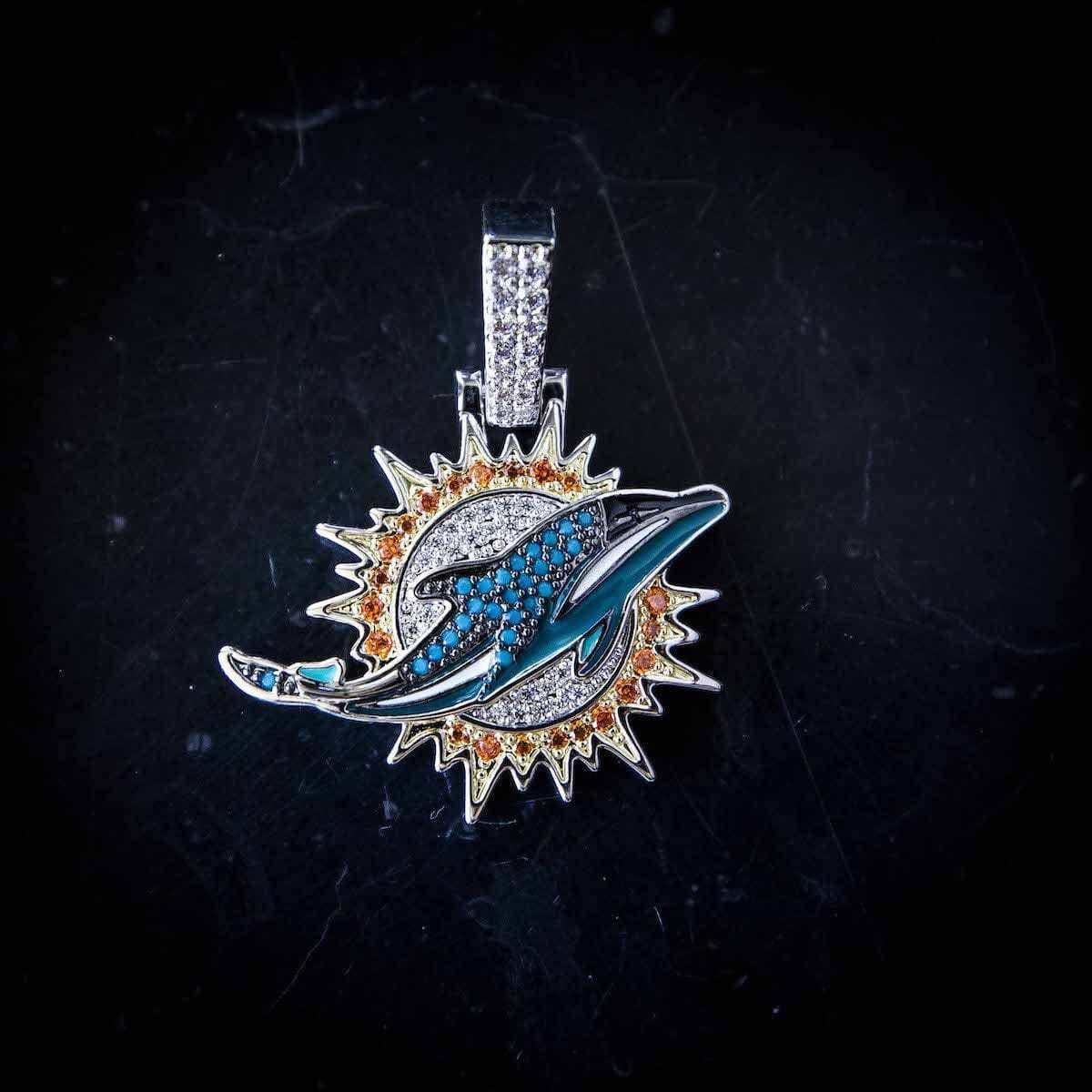 GLD Men Miami Dolphins Official NFL Pendant