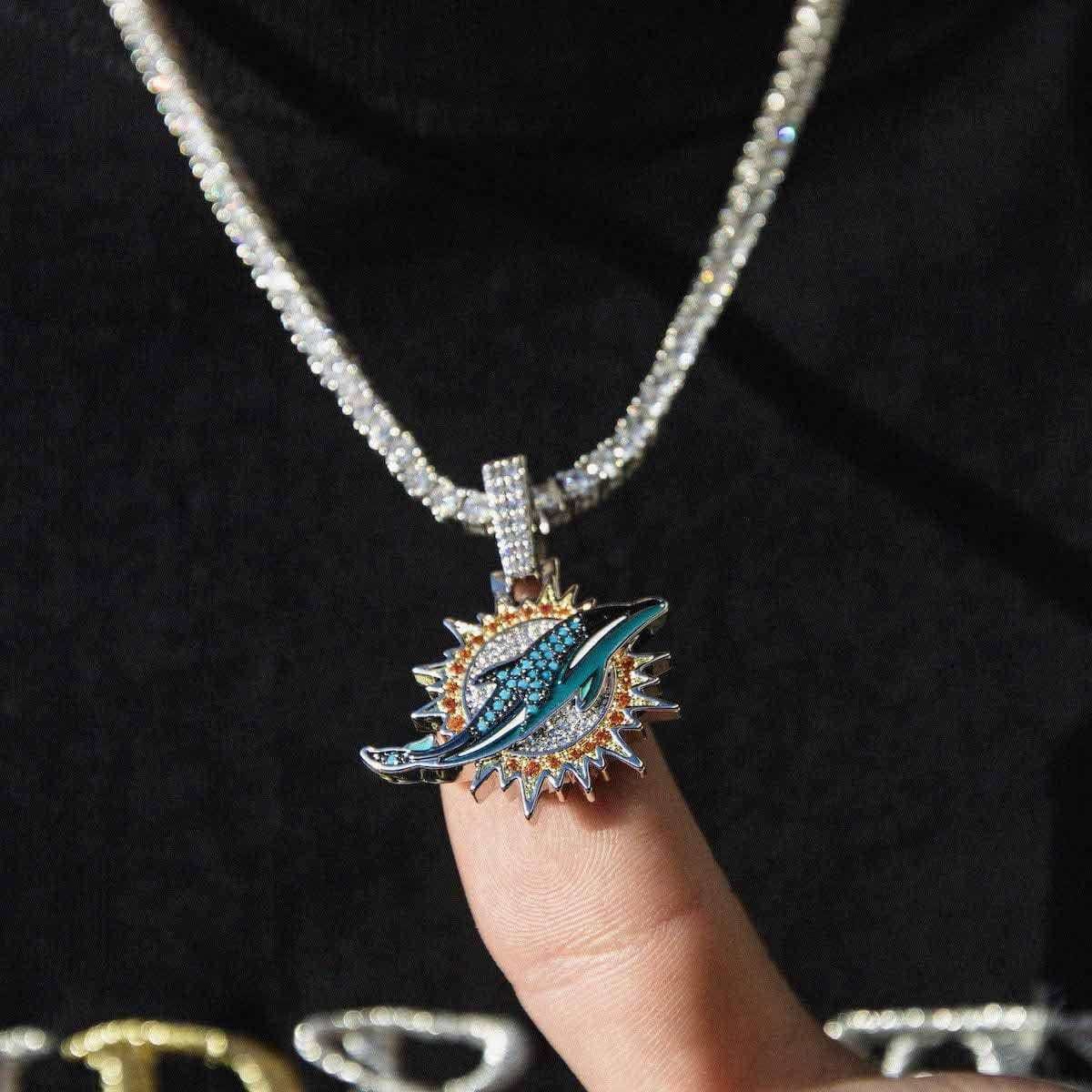 GLD Men Miami Dolphins Official NFL Pendant