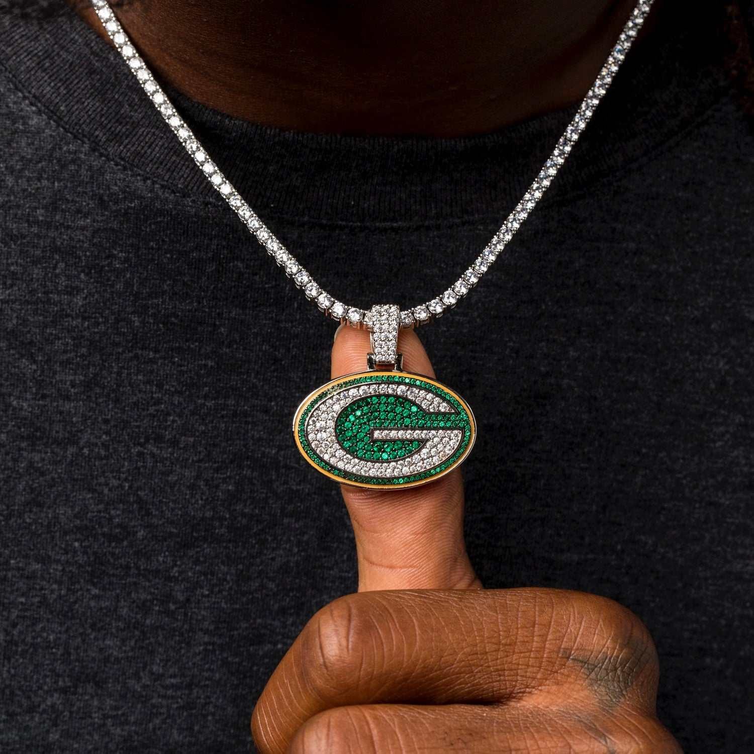 GLD Men Green Bay Packers Official NFL Pendant