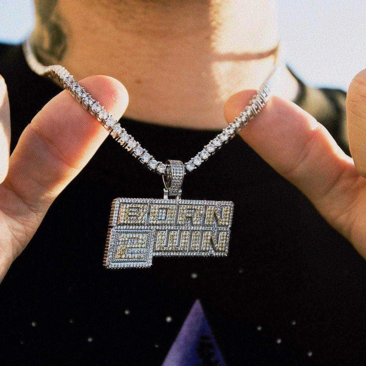GLD Men Born 2 Win Pendant